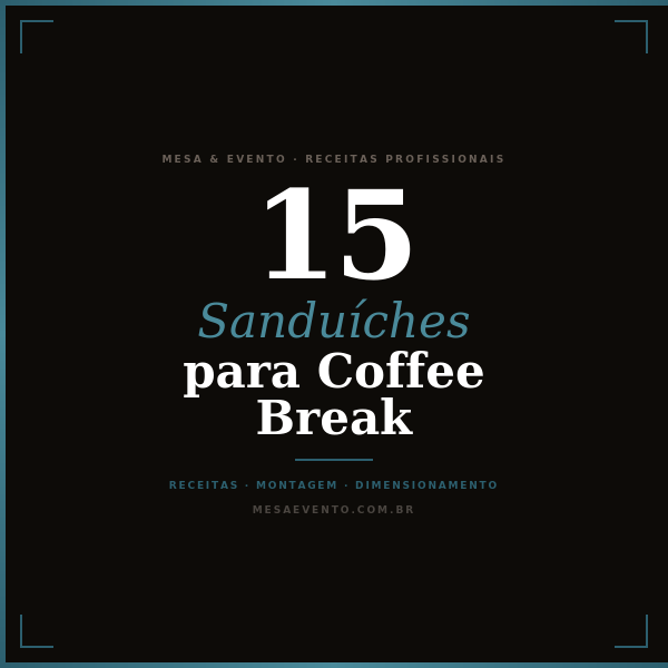 Ebook Sanduiches Coffee Break